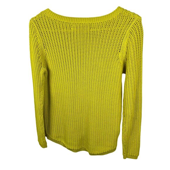 NEW Ann Taylor LOFT yellow knit sweater - Picture 5 of 7